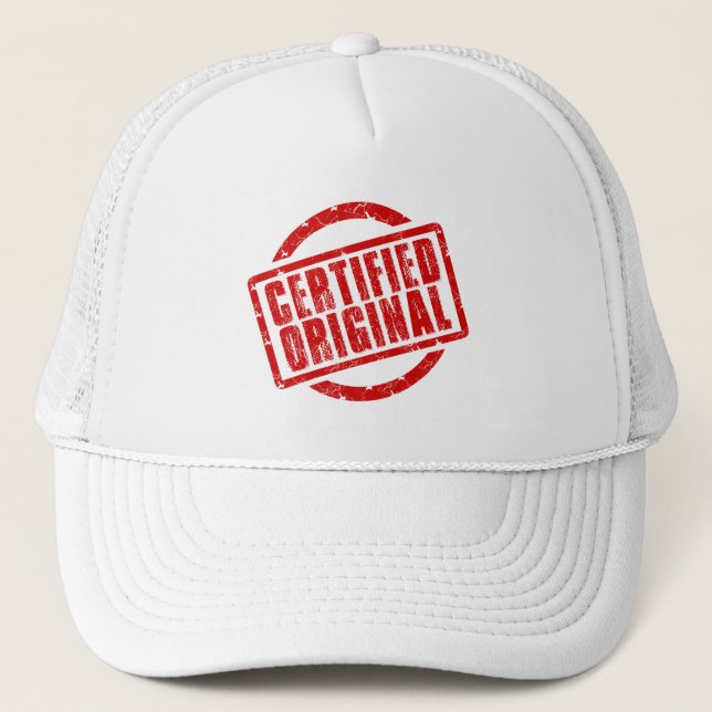Boné Eu sou certificado original do Trucker Hat (Frente)