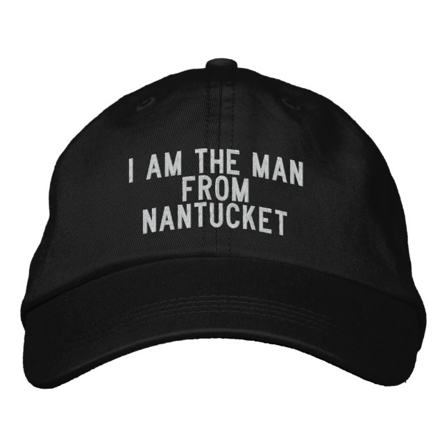 Boné Eu sou o homem de Nantucket (Frente)