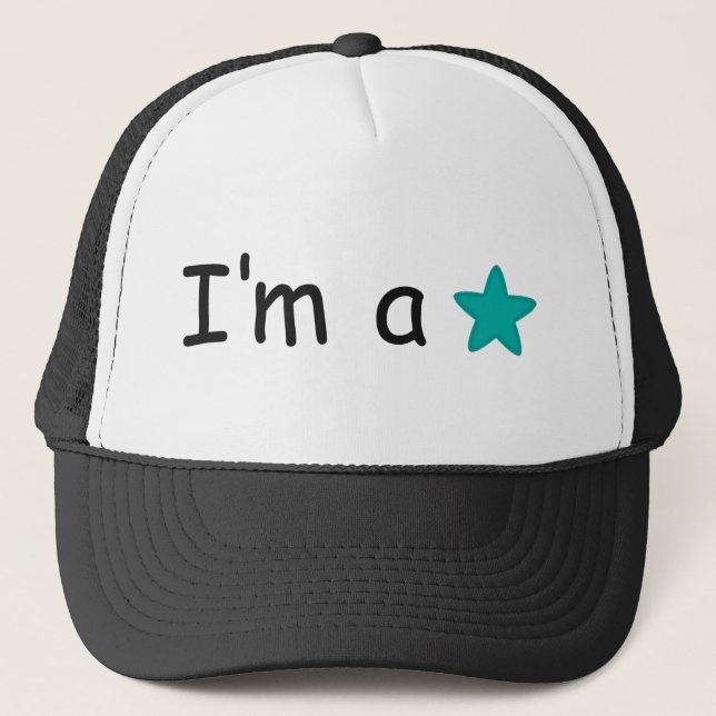 Boné Eu sou presentes de uma estrela customisable (Frente)
