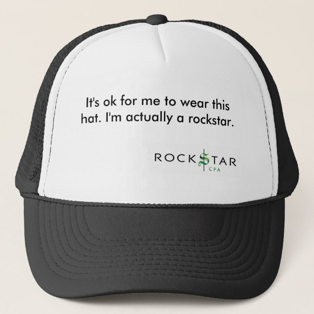 Boné Eu sou um chapéu de Rockstar (Frente)