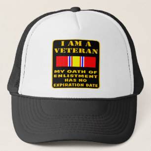Boné Eu sou um veterano que meu juramento do