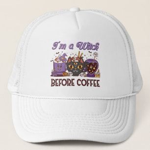 Boné Eu sou uma bruxa antes do café