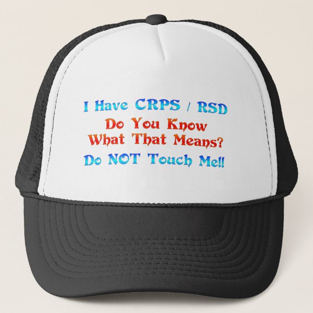 Boné Eu tenho CRPS RSD você sei o que esse significa (Frente)