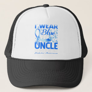 Boné Eu Visto Azul Para A Consciência Do Meu Tio Diabe