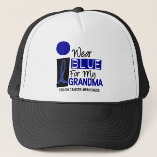 Boné Eu visto o azul para meus t-shirt do CANCRO DO
