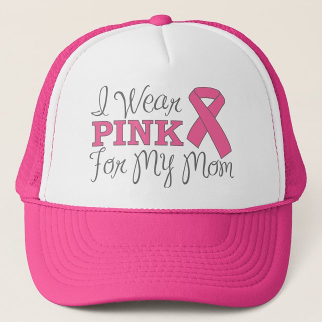 Boné Eu visto o rosa para minha mamã (versão (Frente)