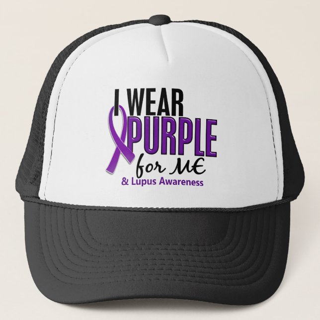 Boné Eu visto o roxo para MIM o lúpus 10 (Frente)