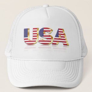 Boné EUA Flag Trucker Hat Estados Unidos da América