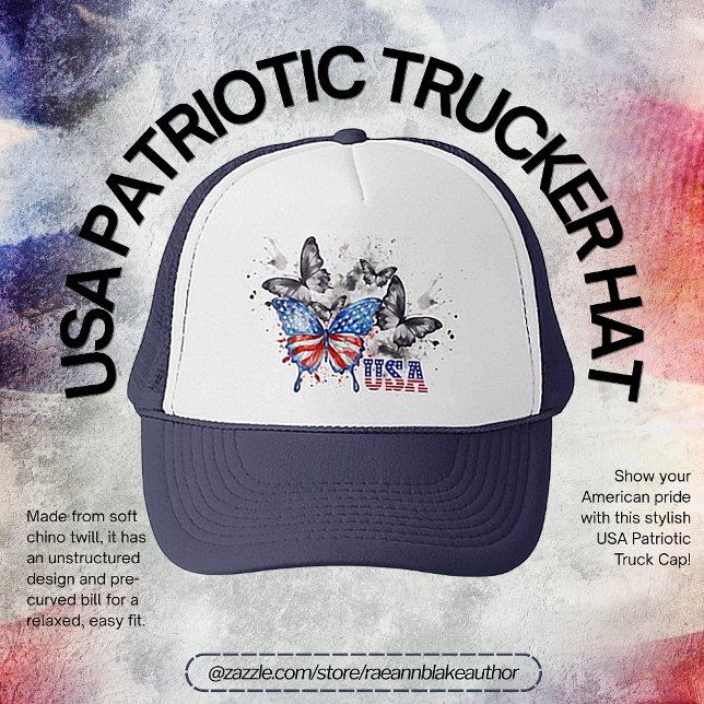 Boné EUA Patriotic Trucker Hat (Criador carregado)
