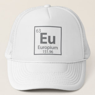 Boné Europium - Europa Ciência, design de Mesa Periódic