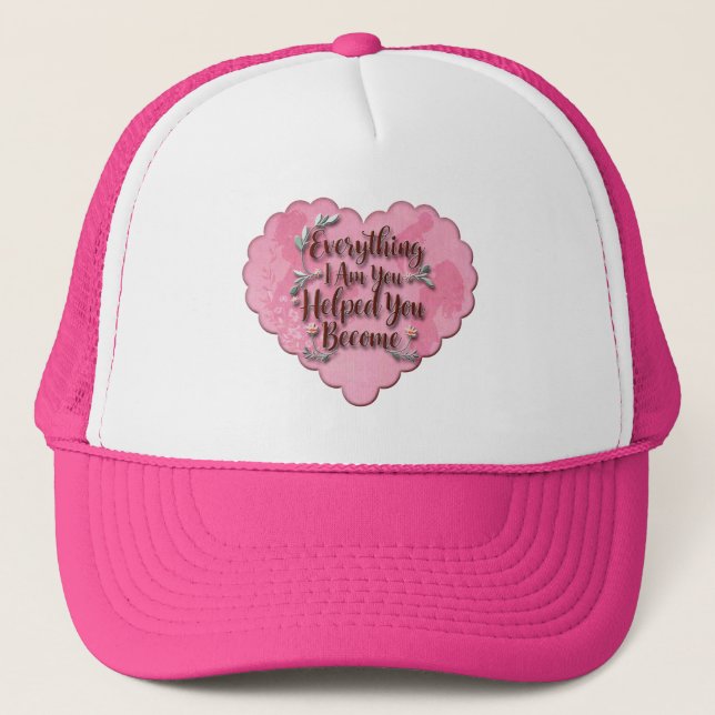Boné Everything I Am – Soft Floral Typography Art (Frente)