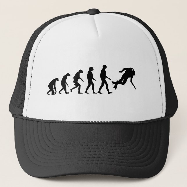 Boné Evolução do mergulho de Scuba (Frente)