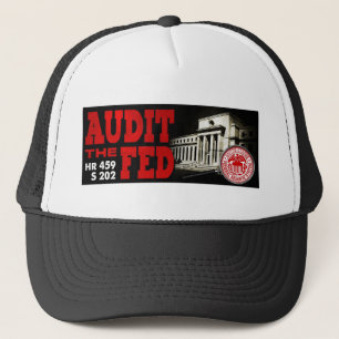 Boné Examine o chapéu de Fed