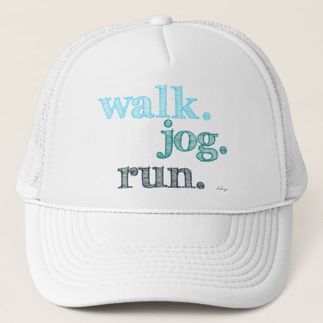 Boné EXECUÇÃO DE TRABALHO AQUA WALK (digitado como font (Frente)
