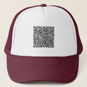 Boné Exemplo de Hat do Controlador de Código QR design