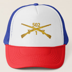 Boné Exército - 1rua Bn 502nd Infantry Regt - Infantry