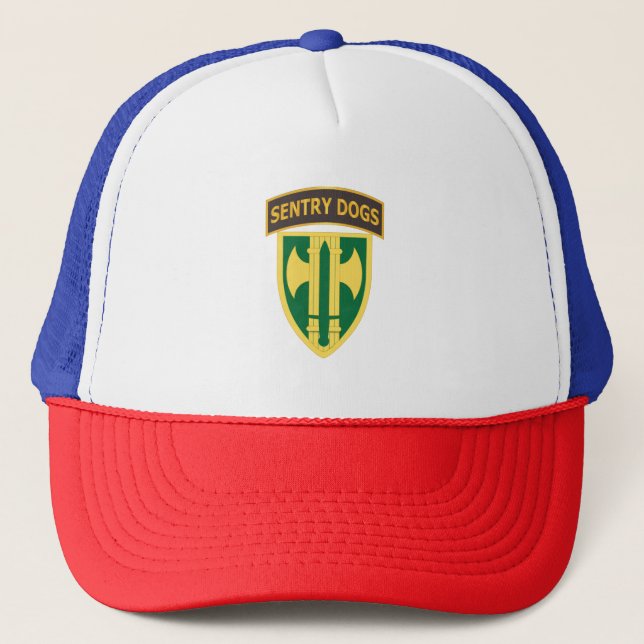 Boné Exército - Brigada 18º MP - Guia Cães Sentineiros  (Frente)