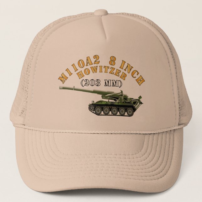 Boné Exército - M110A2 - 8 Polegadas 203mm Howitzer X 3 (Frente)