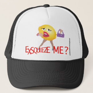 Boné "exsqueeze eu?" chapéu cómico do limão engraçado