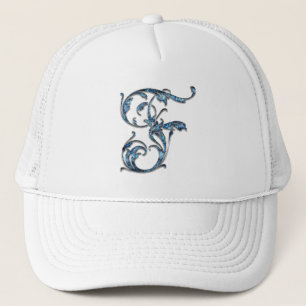 Boné F alphabet letter personalized HAT