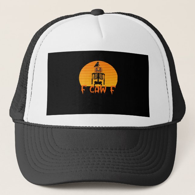Boné F-Caw-F Corvo Clássico Estético Casual (Frente)