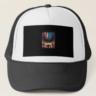 Boné F-Caw-F Corvo Pássaro Retro Bandeira EUA Vintage F