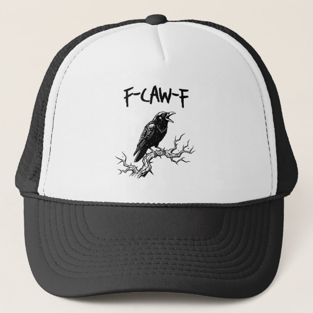 Boné F-Caw-F Crow Raven Pun (Frente)