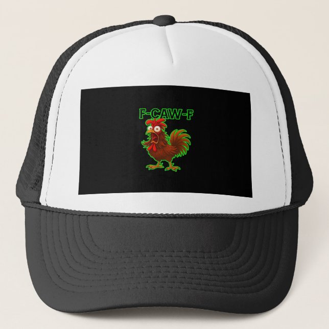 Boné F-Caw-F Frango Gráfico Retro Clássico (Frente)