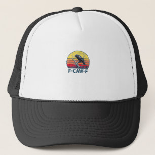 Boné F-Caw-F Papagaio Rio Preto Corvo Vintage Gótico Pá