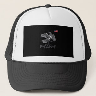 Boné F-Caw-F Vaca Pássaro Engraçado Bandeira Vintage EU