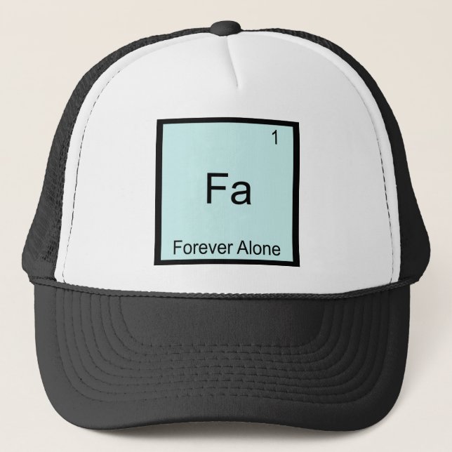 Boné Fa - Para Sempre Sozinho Elemento Divertido Meme Q (Frente)