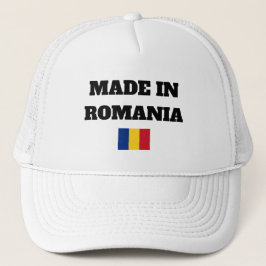 Boné Fabricado na Romênia e pavilhão