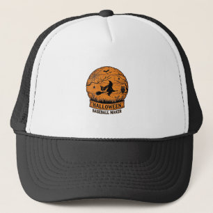 Boné Fabricante de Basebol de Halloween Bruxa Voadora L