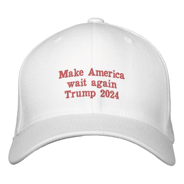 Boné Faça a América esperar novamente Trump 2024 (Frente)