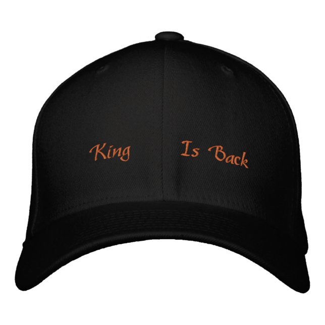 Boné Faça cada roupa se destacar King is Back-Toca Pret (Frente)