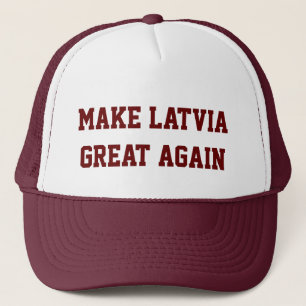 Boné Faça o excelente de Latvia outra vez