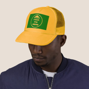 Boné FÁCIL! Trucker Hat - Amarelo - Personalizar