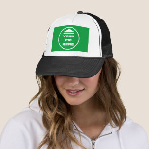 Boné FÁCIL! Trucker Hat - Branco e Preto - Personalizar