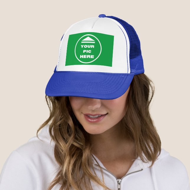 Boné FÁCIL! Trucker Hat - Branco e Real - Personalizar (In Situ)