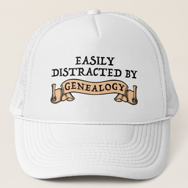 Boné Facilmente Distraído Pela Genealogia (Frente)