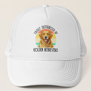 Boné Facilmente Distraído Por Golden Retrievers