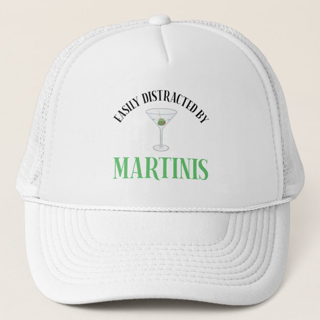 Boné Facilmente Distraído Por Martinis (Frente)