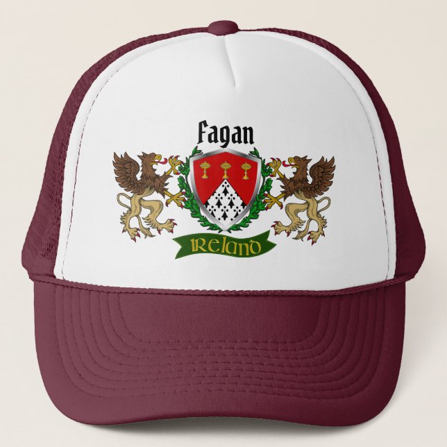 Boné Fagan Irish Shield Personalizado (Frente)