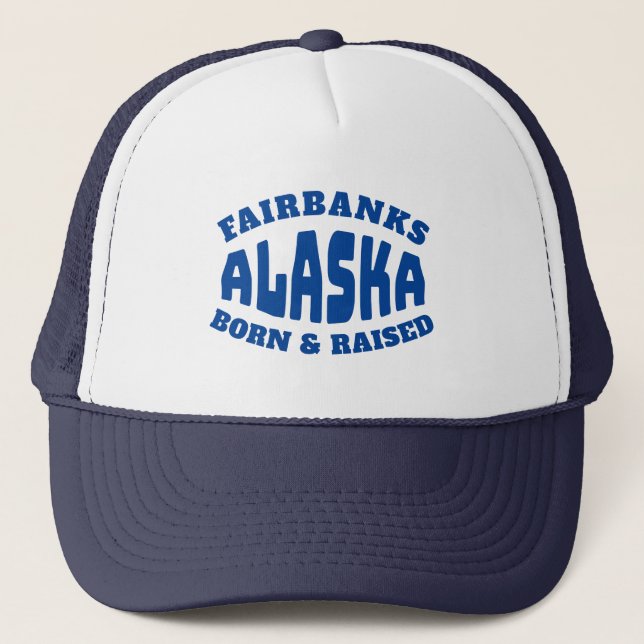 Boné Fairbanks Alaska Nascer e Raised (Frente)