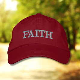 Boné Faith Word Embroidered Hat