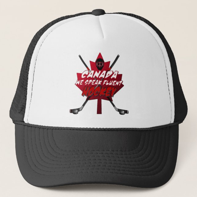 Boné Falamos Fluent Hockey Canada Humor Hat (Frente)