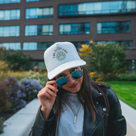 Boné Fale com o gato minimalista ilustrado