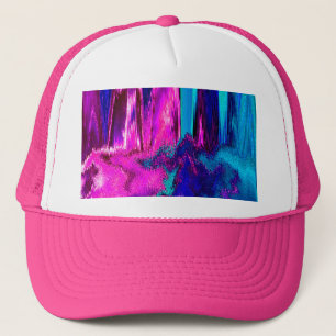 Boné Falha Derretida (Rosa E Teal)