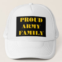 Família do exército orgulhoso