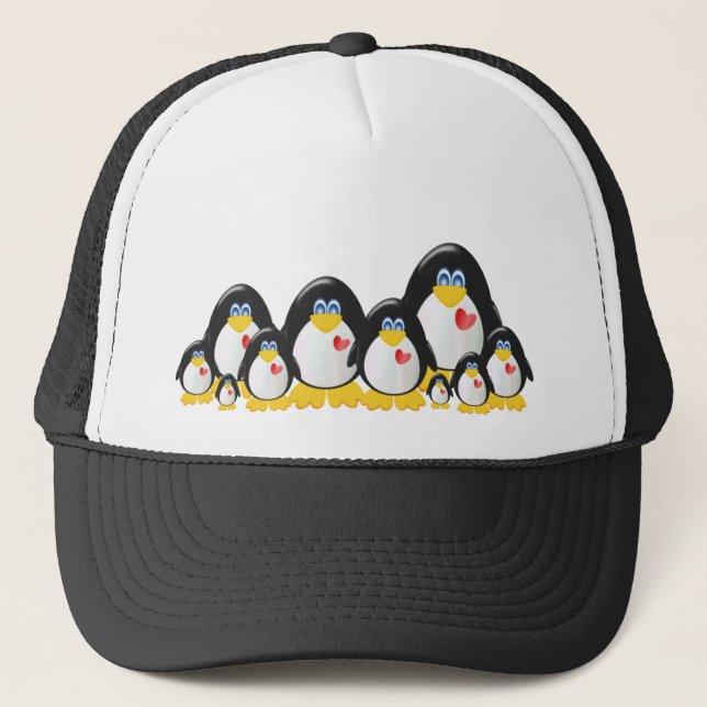 Boné Família do pinguim (Frente)